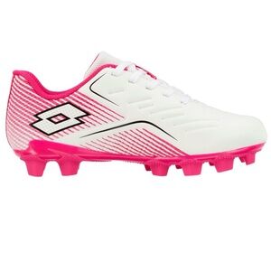 LOTTO kids Roma Pink and White Soccer Cleats